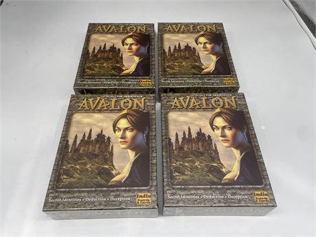 4 SEALED NEW AVALON BOARD GAMES