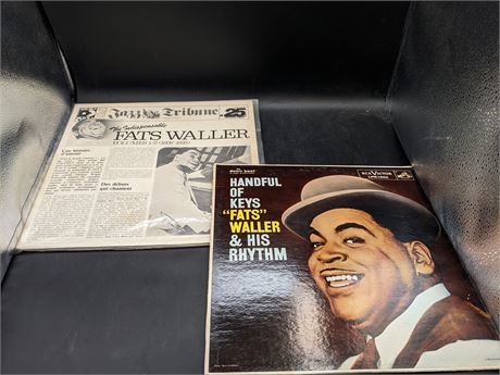 2 FATS WALLER VINYL RECORDS (VG) SLIGHTLY SCRATCHED
