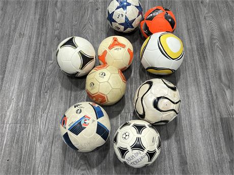 LOT OF YOUTH SOCCER BALLS