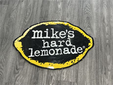 MIKES HARD LEMONADE METAL SIGN - 28”x18”
