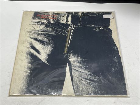 ROLLING STONES - STICKY FINGERS WITH ZIPPER - VG (SLIGHTLY SCRATCHED)