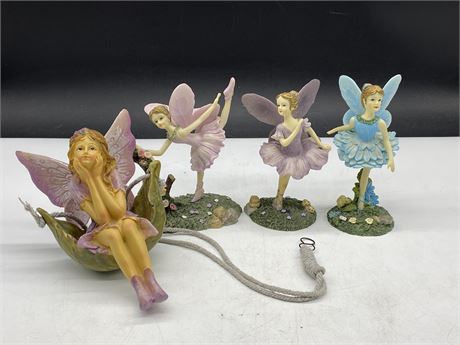 4 FAIRY’S - 3 NUMBERED (6”)