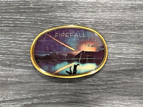 1977 FIREFALL BRAND BELT BUCKLE BY PACIFICA