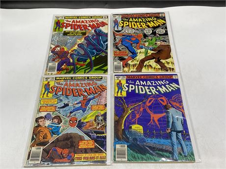 4 AMAZING SPIDER-MAN COMICS INCL: #191-192, #195-196
