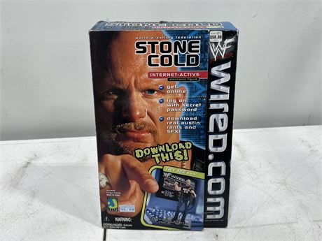 1999 STONE COLD ELECTRONIC WRESTLING FIGURE IN BOX (13.5” tall)