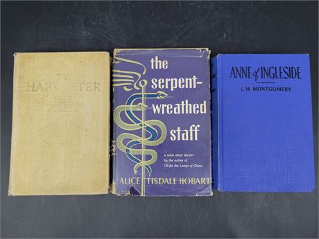 LOT OF BOOK ONE ANTIQUE 1913 - 2 VINTAGE 1951 & 1939