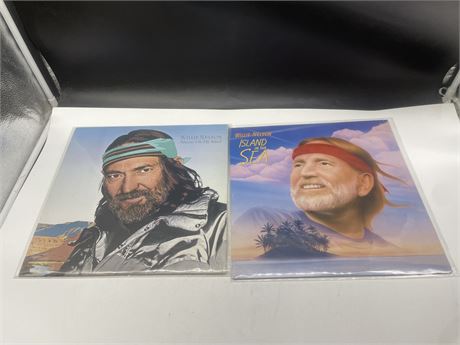 2 WILLIE NELSON RECORDS - EXCELLENT (E)