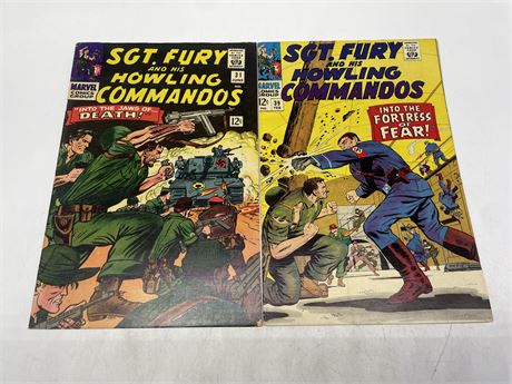 2 SGT. FURY AND HIS HOWLING COMMANDOS COMICS - #31, & #39
