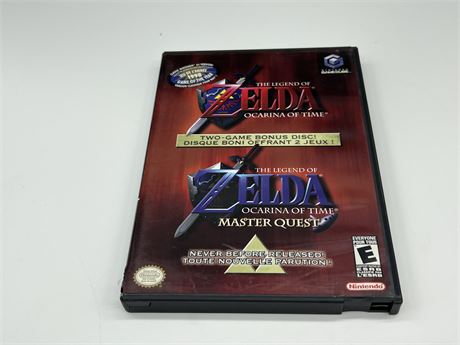 ZELDA TWO GAME SET - GAMECUBE COMPLETE W/MANUAL