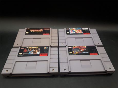 COLLECTION OF SNES GAMES - VERY GOOD CONDITION
