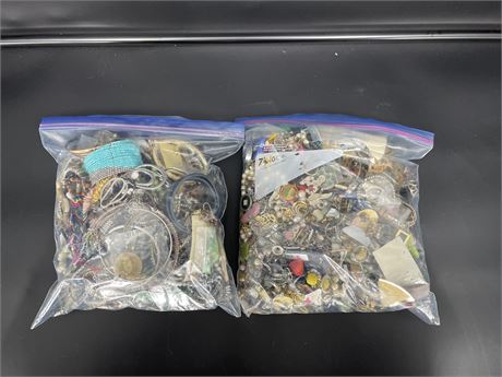2  LARGE JEWELRY GRAB BAGS