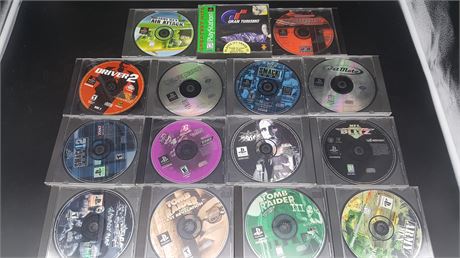 15 PS ONE GAMES (DISC ONLY)