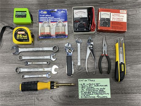 LOT OF TOOLS - SEE PICS FOR INFO
