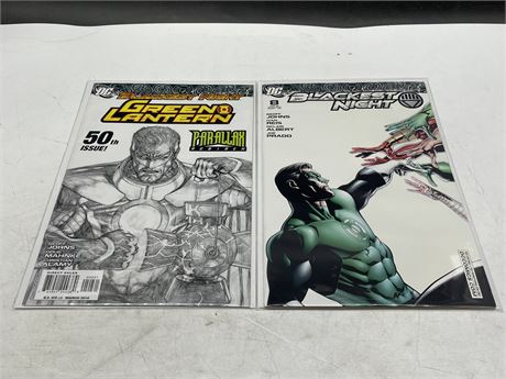 2 BLACKEST NIGHT COMICS W/ SPECIAL COVERS (See pictures)
