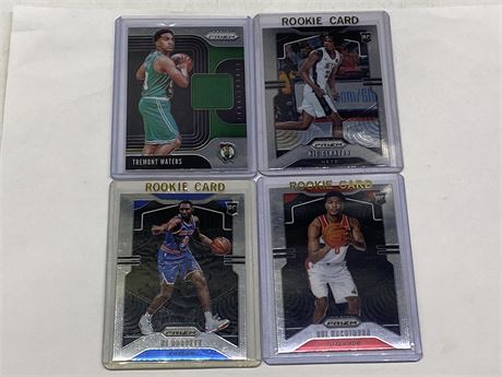 4 NBA CARDS INCLUDING PATCH