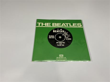 THE BEATLES EMI/PARLOPHONE 45RPM DISC “SHE LOVES YOU” (Mint/Unplayed)