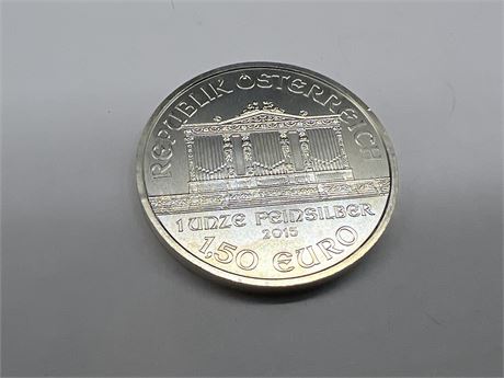 1 OZ 999 FINE SILVER REPUBLIK OSTERREICH COIN