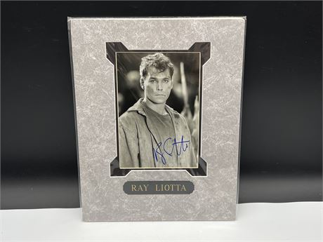 RAY LIOTA (GOODFELLAS) SIGNED PHOTO - MATTED TO 11”x14” W/ COA