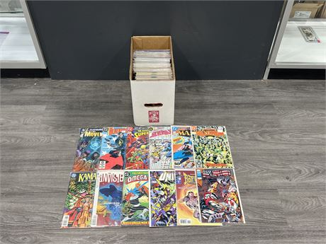 SHORT BOX OF MISC IND & DC COMICS