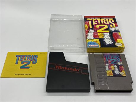 TETRIS 2 - NES COMPLETE WITH BOX & MANUAL - EXCELLENT CONDITION