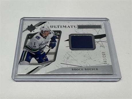 ROOKIE BROCK BOESER LIMITED EDITION JERSEY CARD #081/299