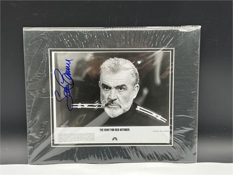 SEAN CONNERY SIGNED PHOTO - MATTED TO 11”x14” W/ COA