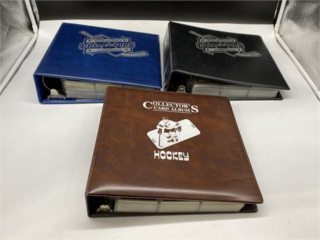 3 BINDERS OF MISC 1990s NHL CARDS