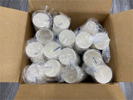 BOX OF PAPER CUPS