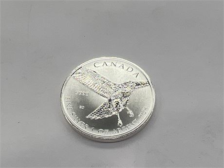 1 OZ 999 FINE SILVER CANADIAN $5 COIN