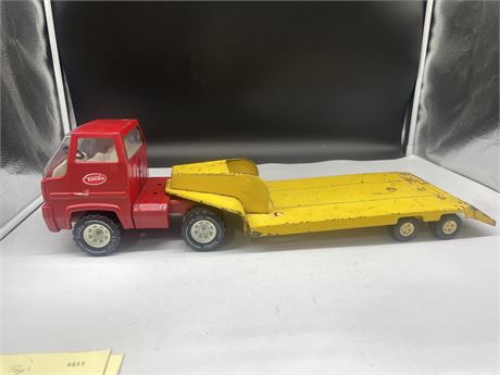 METAL TONKA TRUCK AND TRAILER FROM THE 70’S