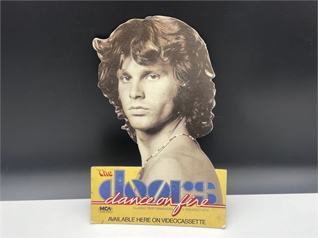 ORIGINAL “THE DOORS” CARDBOARD CUT OUT AD - 15”TALL 10” WIDE