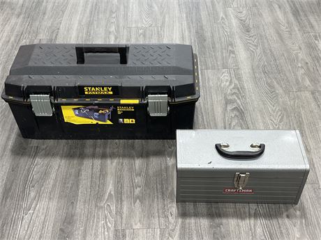 2 TOOLBOXES - STANLEY IS 28” WIDE