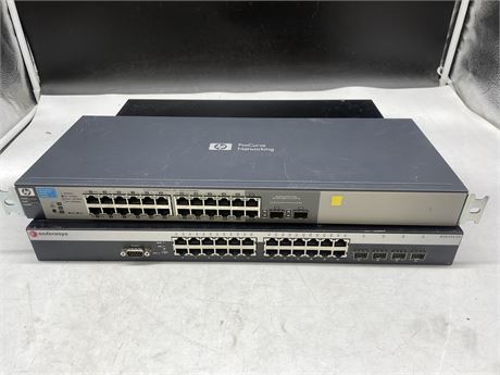 HP PRO CURVE NETWORKING + ENTERASYS B5G 124-24
