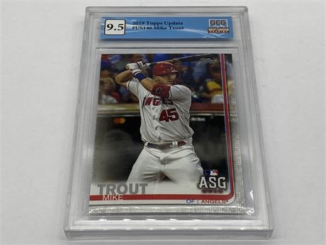 GCG 9.5 2019 TOPPS UPDATE - MIKE TROUT