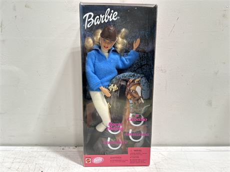 1999 POSABLE HORSE RIDER BARBIE-NEW IN BOX