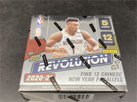 SEALED 2020-21 PANINI REVOLUTION NBA CARD BOX