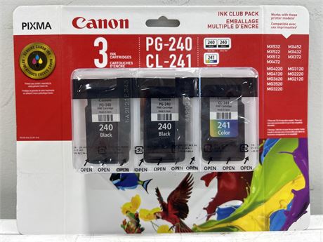 SEALED CANON INK CARTRIDGES - SPECS IN PHOTOS