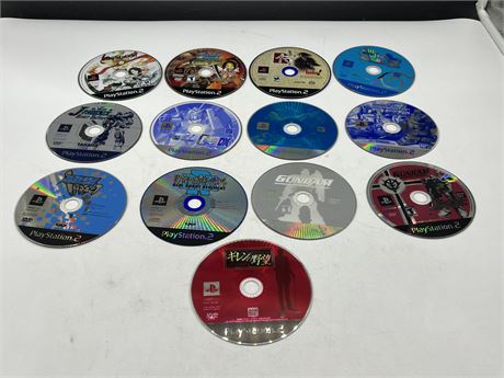 13 PS2 GAMES - CONDITION VARIES