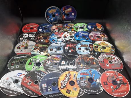 COLLECTION OF ORIGINAL PS2 GAMES - LOOSE DISCS