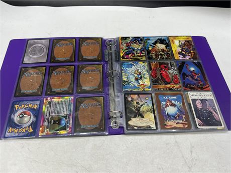 BINDER OF COLLECTOR CARDS INCLUDING MAGIC