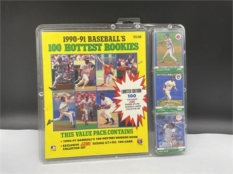 NEW 1990/91’s BASEBALL TOP 100 HOTTEST ROOKIES VALUE PACK