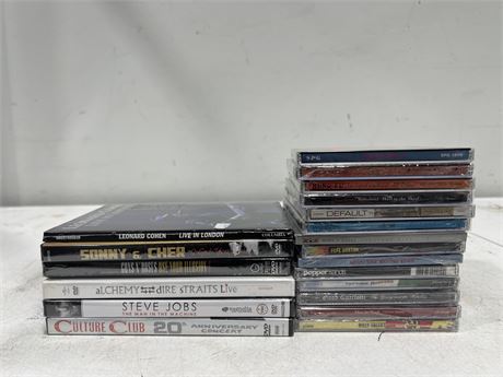 SEALED ROCK N ROLL & ECT - CDS & DVDS