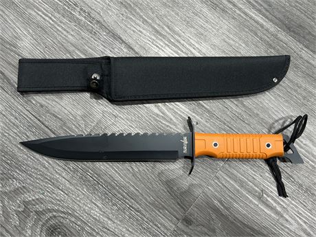 NEW SURVIVOR LARGE KNIFE W/SHEATH (16” long)