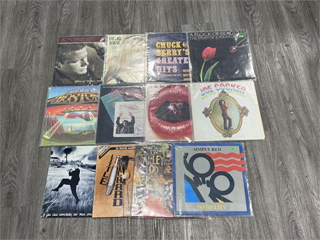 12 RECORDS - ALL IN EXCELLENT CONDITION