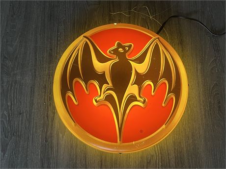 WORKING LIGHT UP BACARDI SIGN (17”)