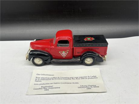 1:24 SCALE CANADIAN TIRE DIECAST TRUCK