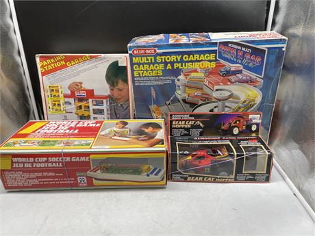 LOT OF 4 VINTAGE BOXED TOYS