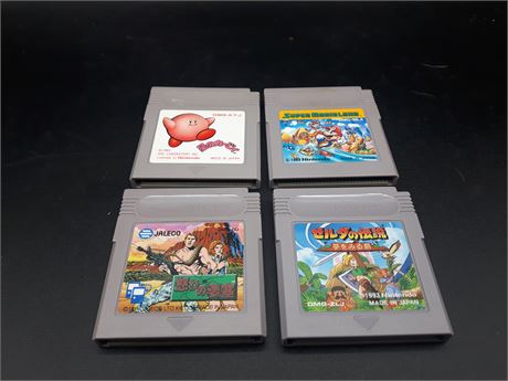 COLLECTION OF JAPANESE GAMEBOY GAMES - VERY GOOD CONDITION
