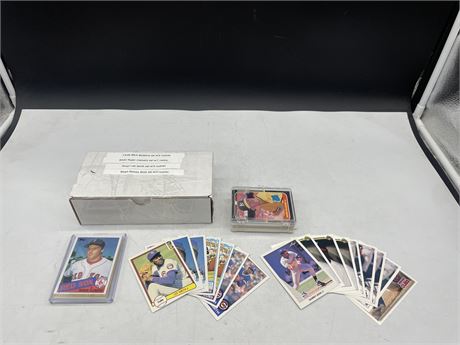 1980’s MIXED BASEBALL CARDS - MCGWIRE SET W/ 3 ROOKIES - ROGER CLEMENS SET W/ 1