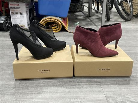 (2 NEW) LE CHATEAU HEELS- RETAIL $100 - SIZE 38-39 -